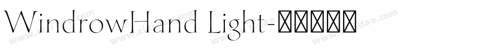 WindrowHand Light字体转换